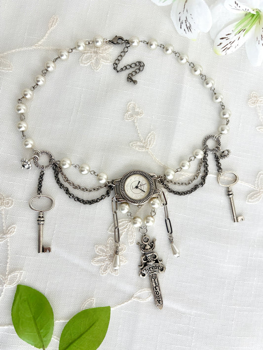 "Re-u-Knighted" Watch Necklace