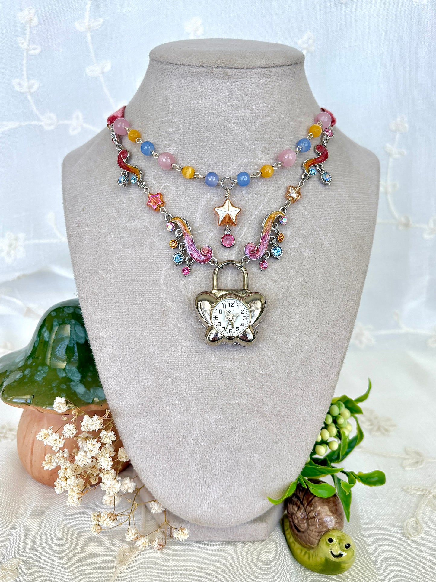 “Whimsifly” Watch Necklace