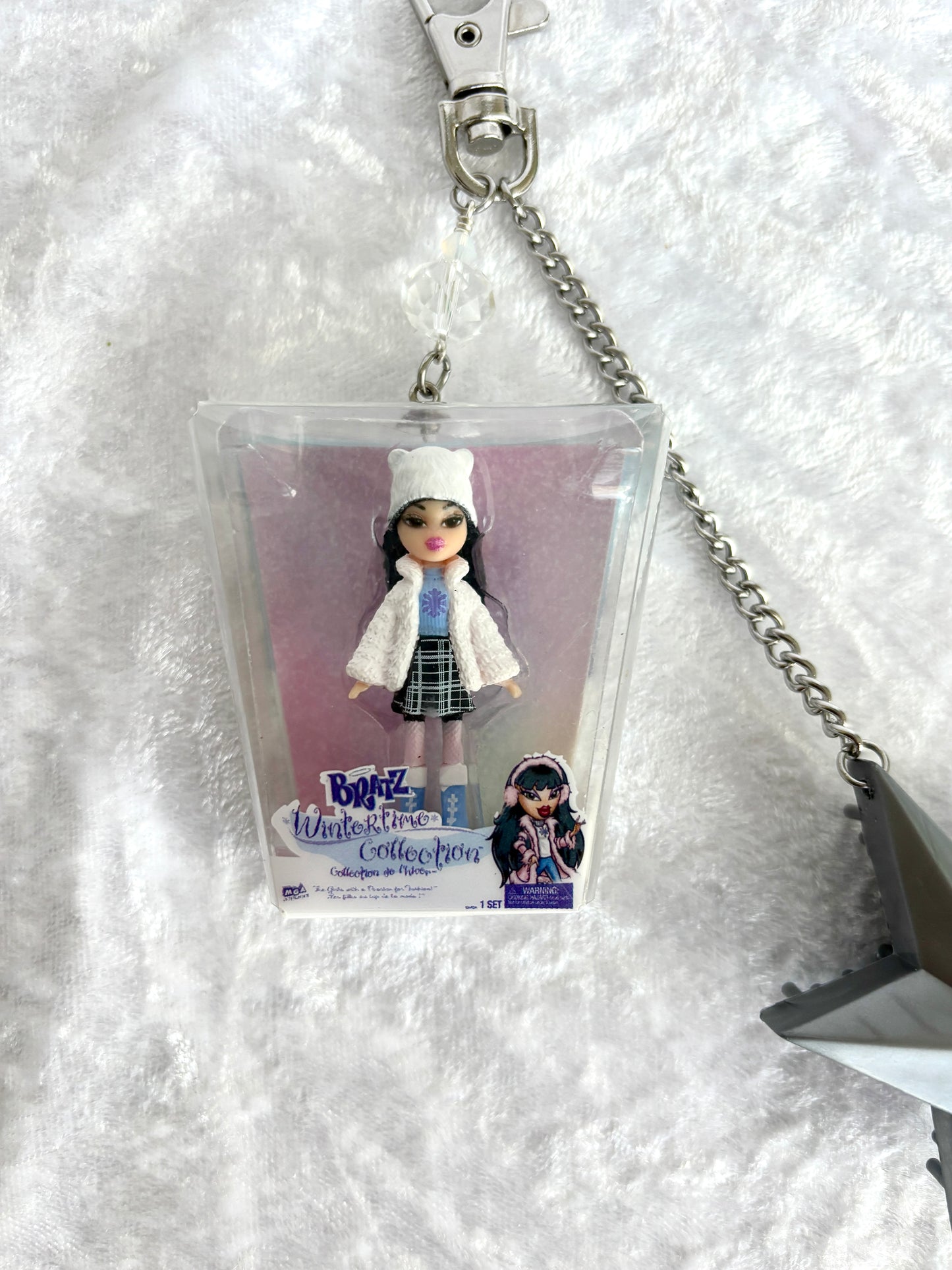 Bratz "Wintertime Collection" Brush Keychain - Jade w/ Silver Star Brush