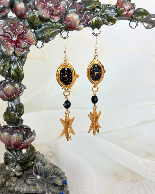 "Star-ting Over" Watch Earrings