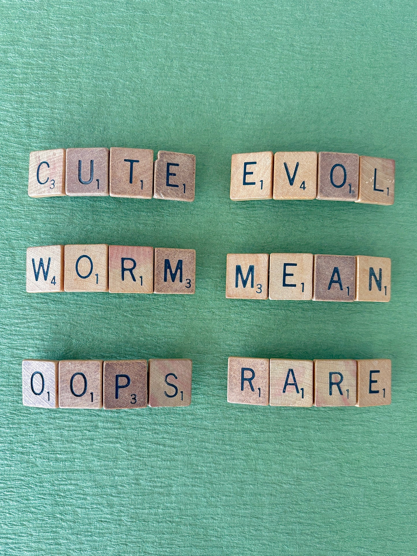Scrabble Hair Clips