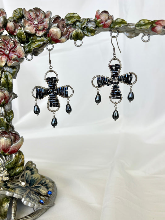 “Dark Star” Earrings