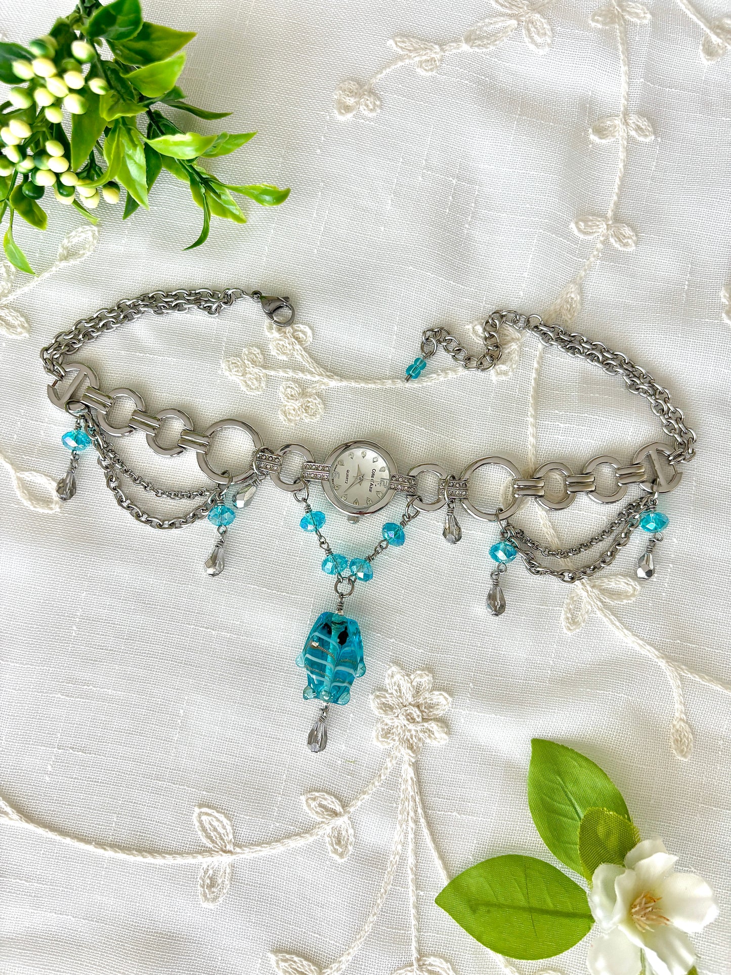 "Sounds Fishy" Watch Necklace