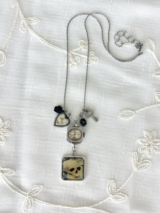 Silver John Cardot - Watch Charm Necklace