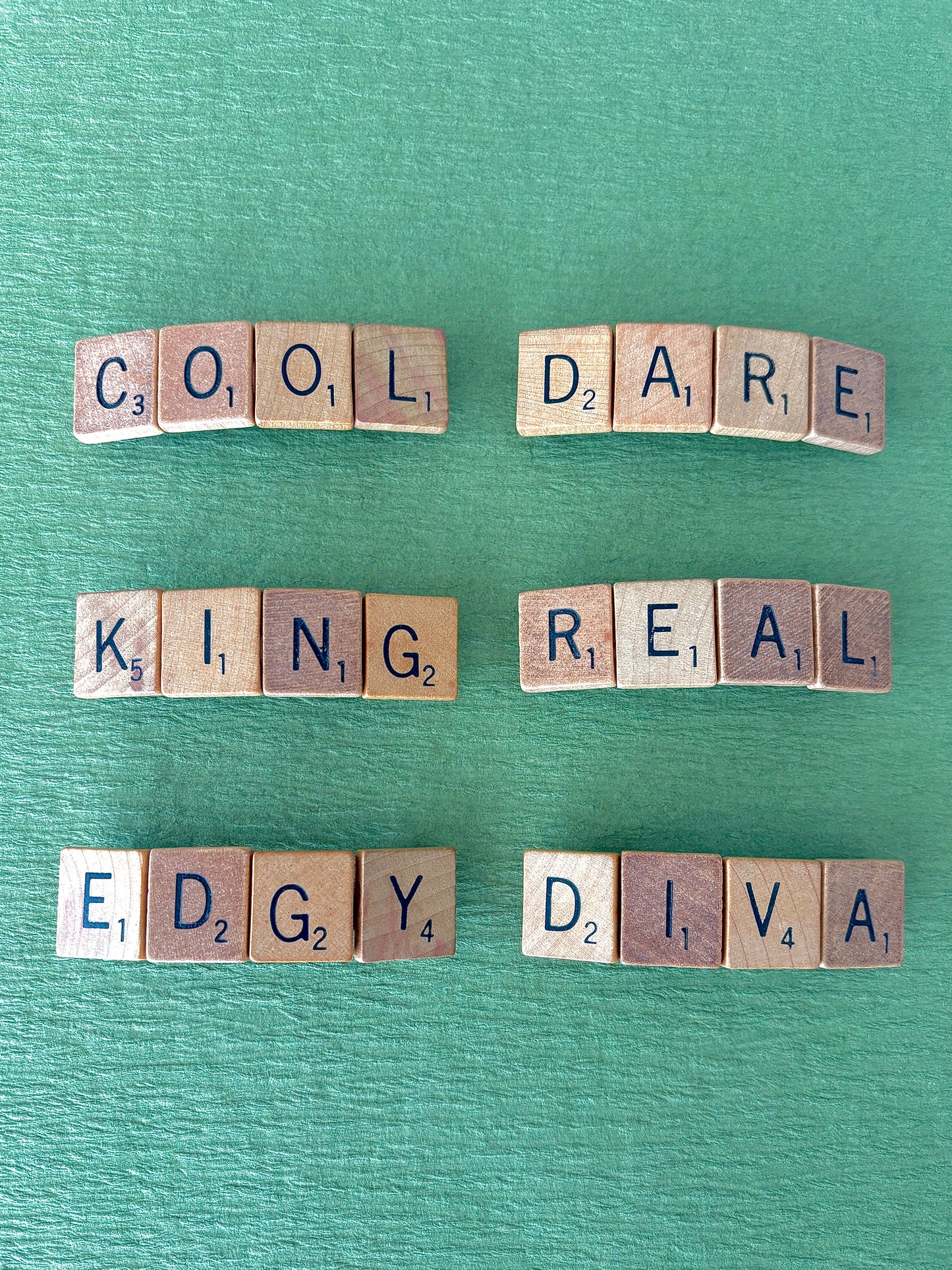 Scrabble Hair Clips