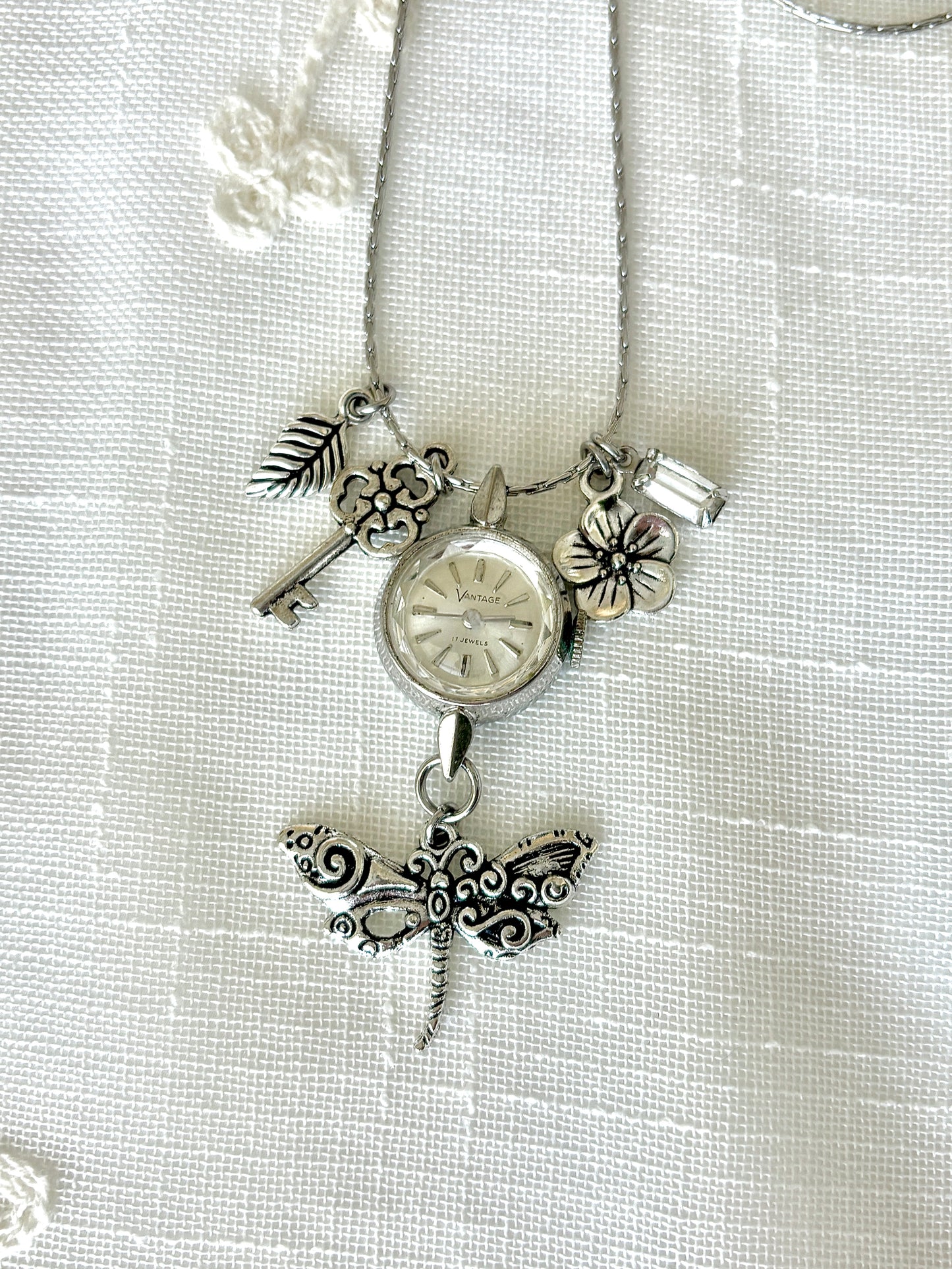 Silver Vantage - Watch Charm Necklace