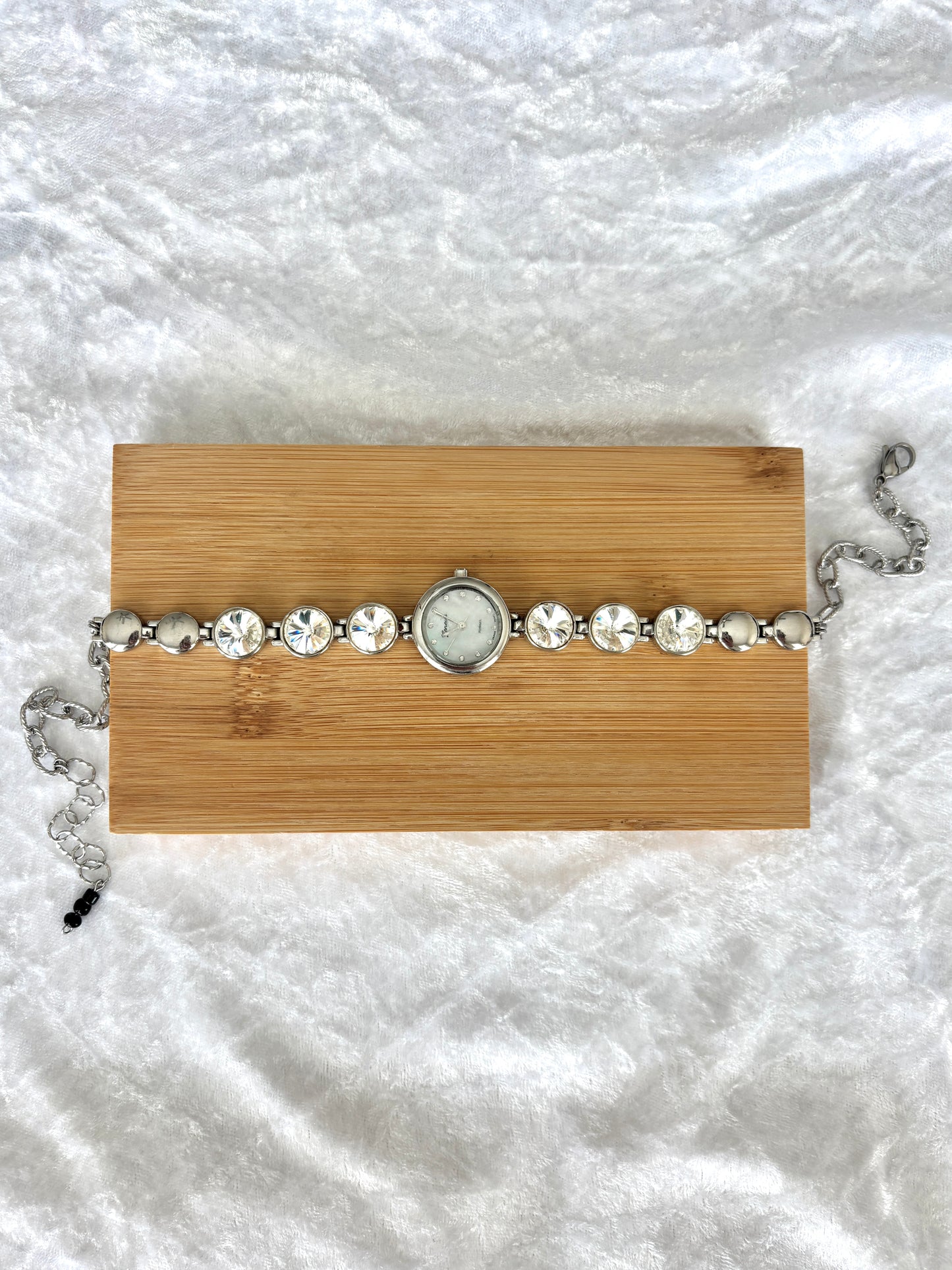 Rhinestone Watch Choker - Geneva