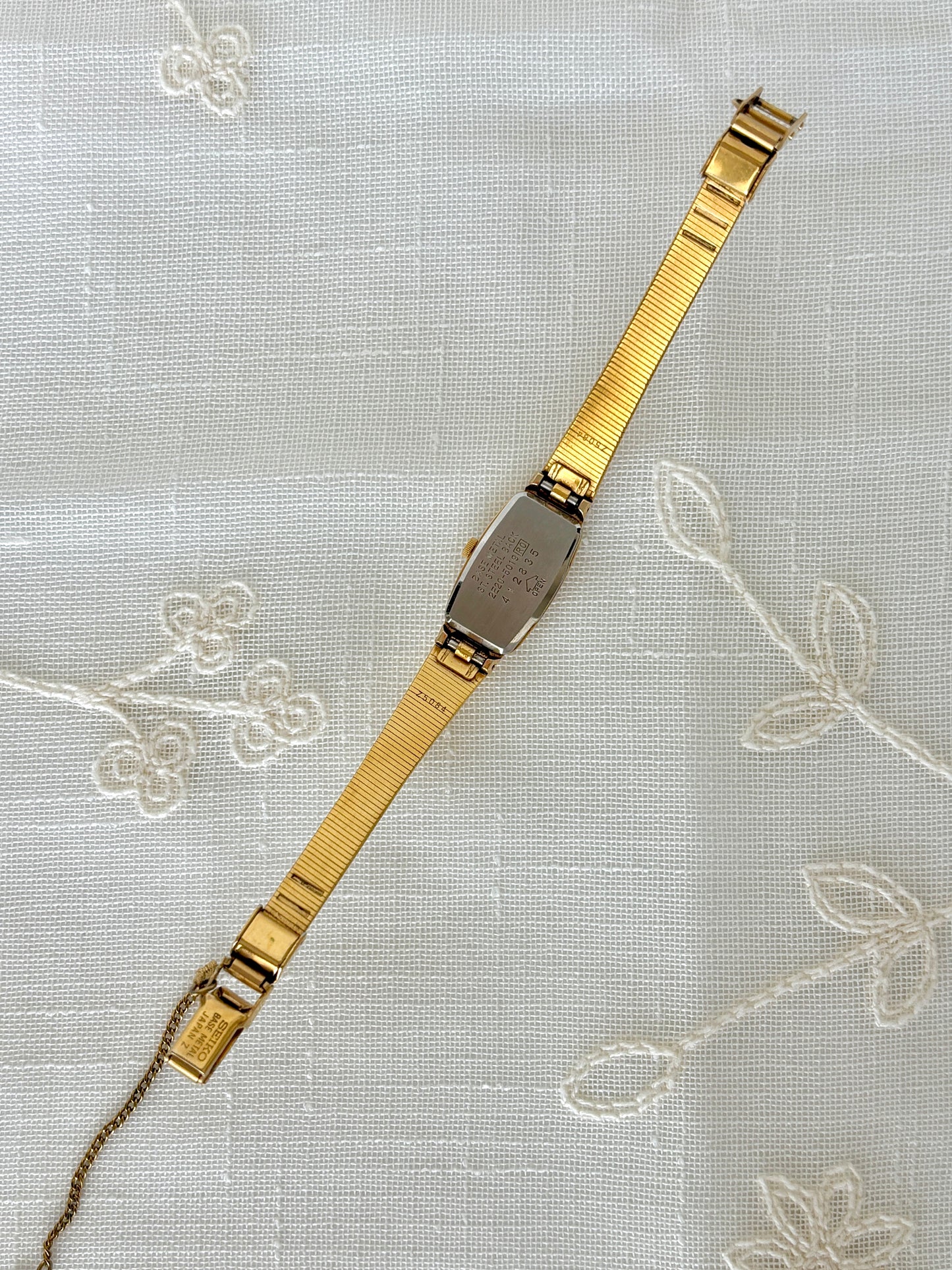 Seiko Gold Tone Rectangular Classy Watch