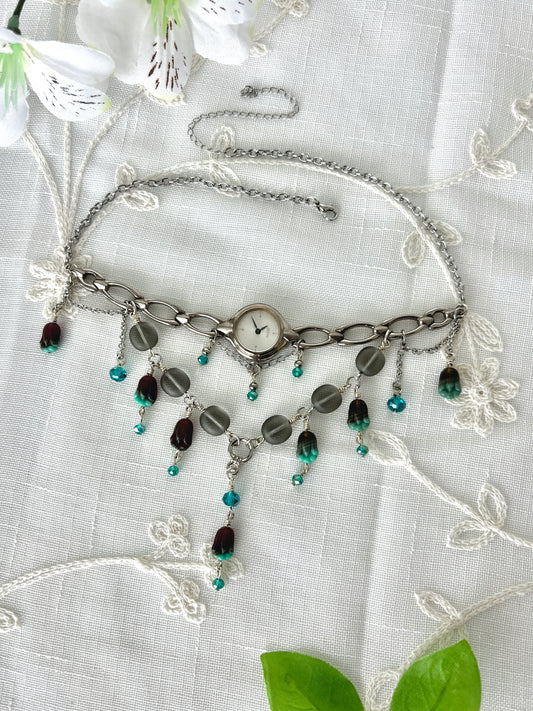 “Iris-istible” Watch Necklace by