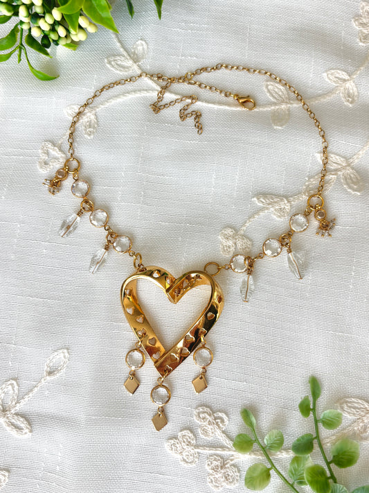 “Heartly Know Her” Brooch Necklace