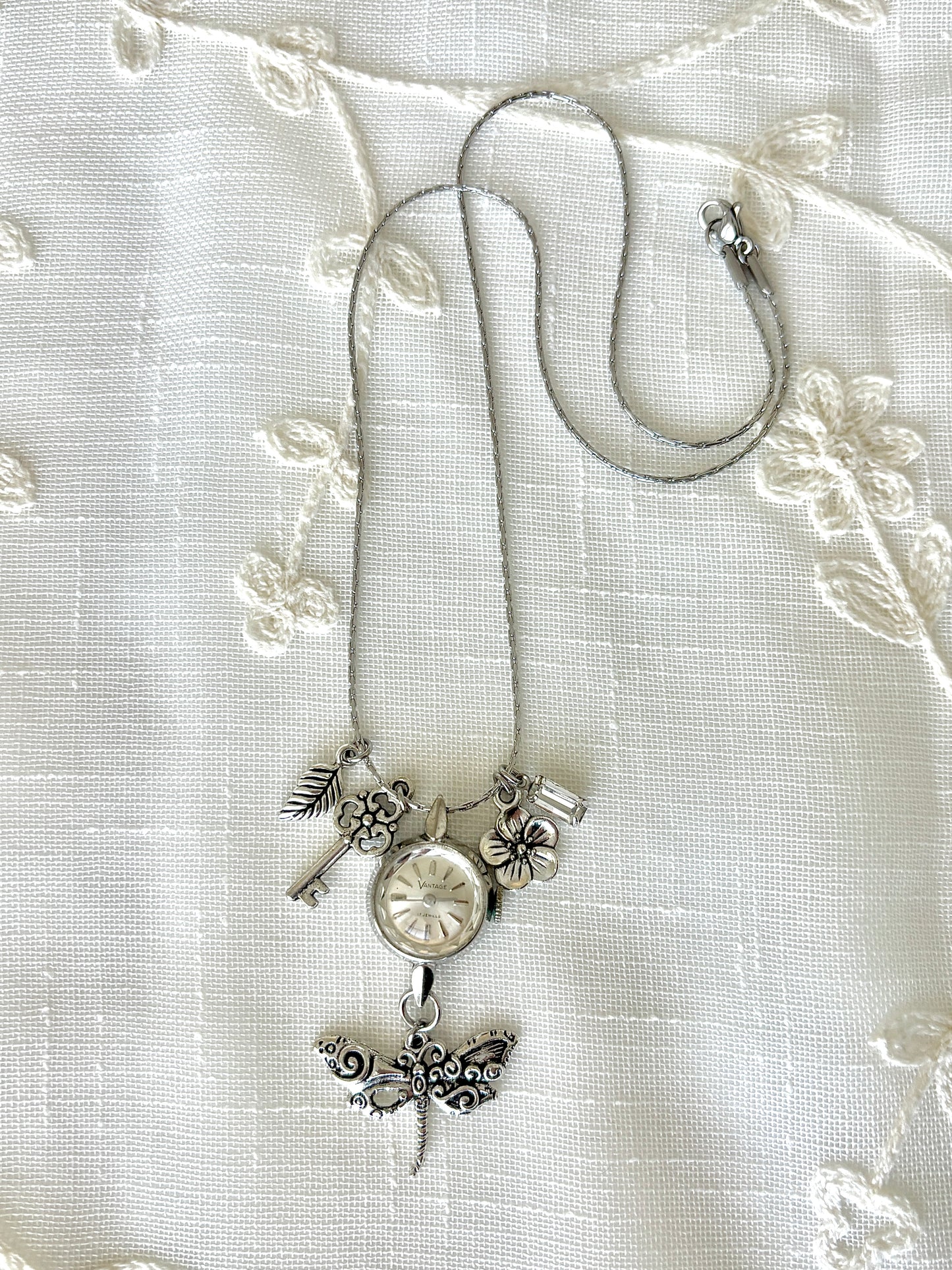 Silver Vantage - Watch Charm Necklace