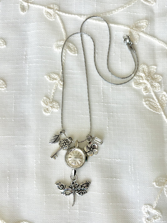 Silver Vantage - Watch Charm Necklace