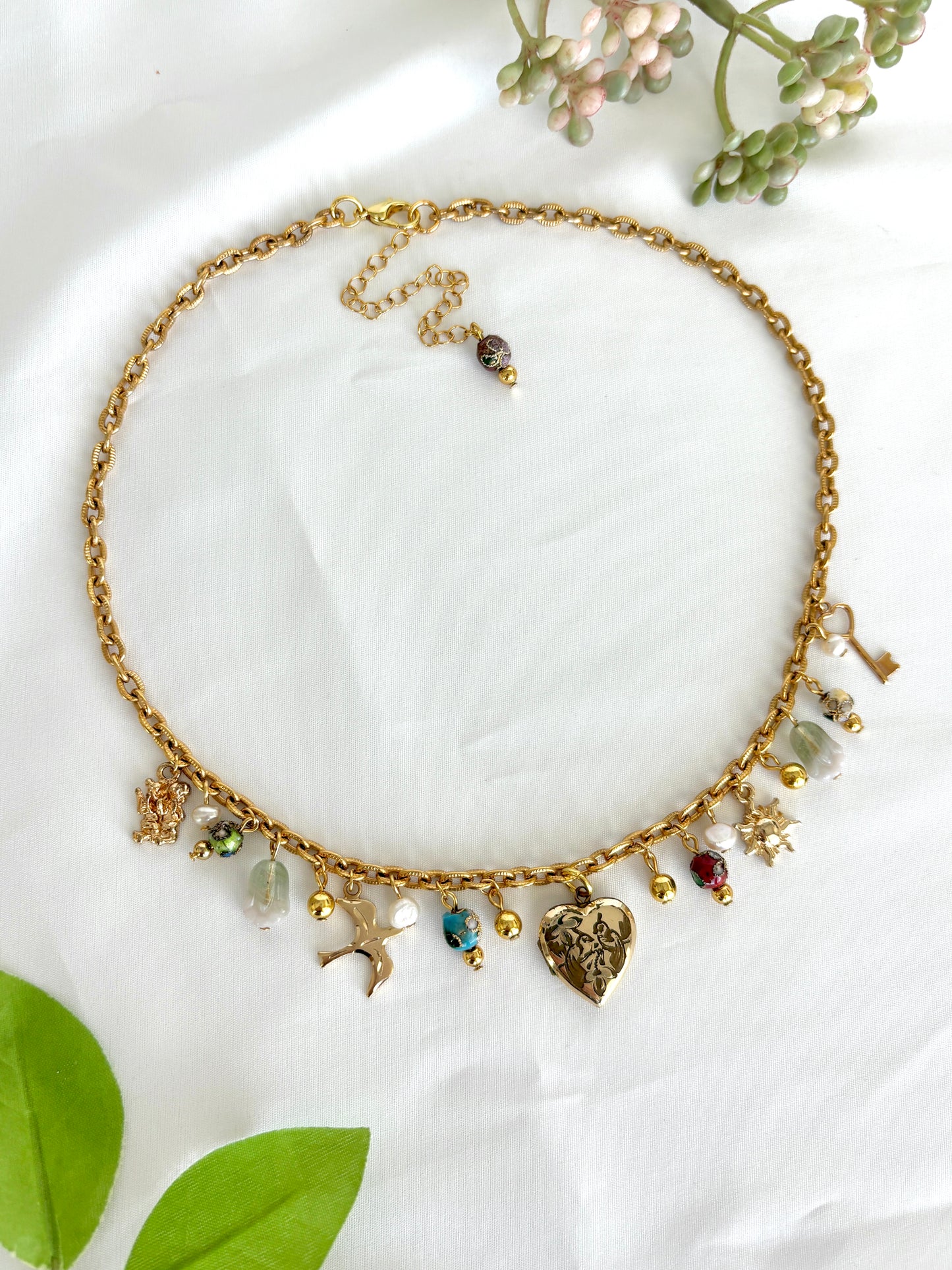 “Break Of Dawn” Locket Charm Necklace