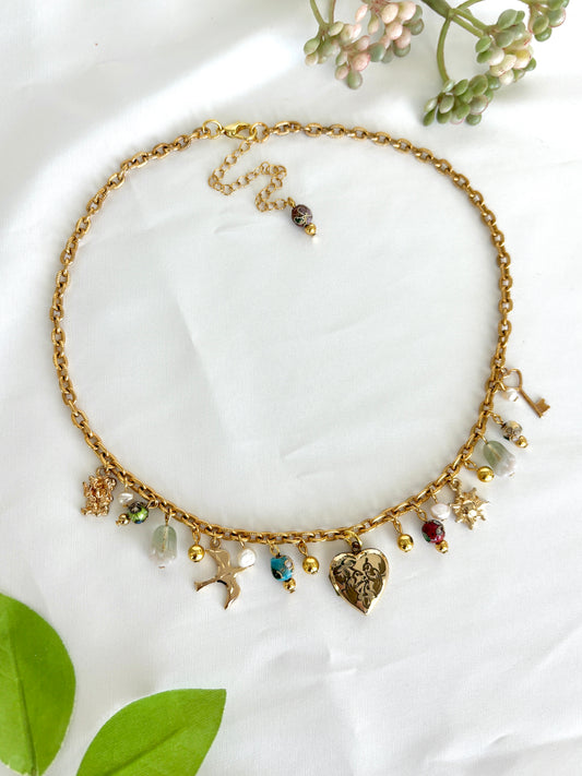 “Break Of Dawn” Locket Charm Necklace