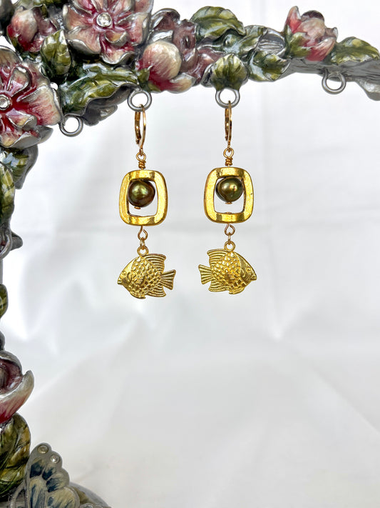 "Flashy Fish" Earrings