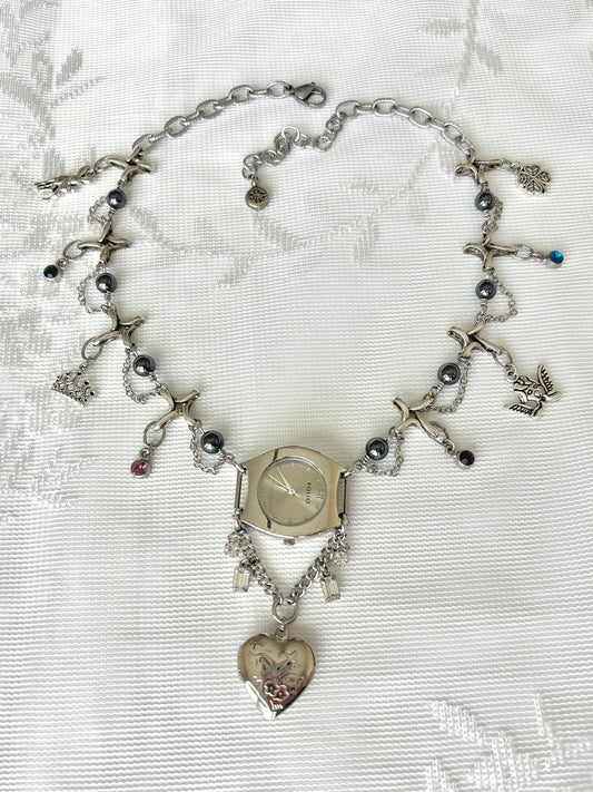“Charmed To Meet You” Watch Necklace