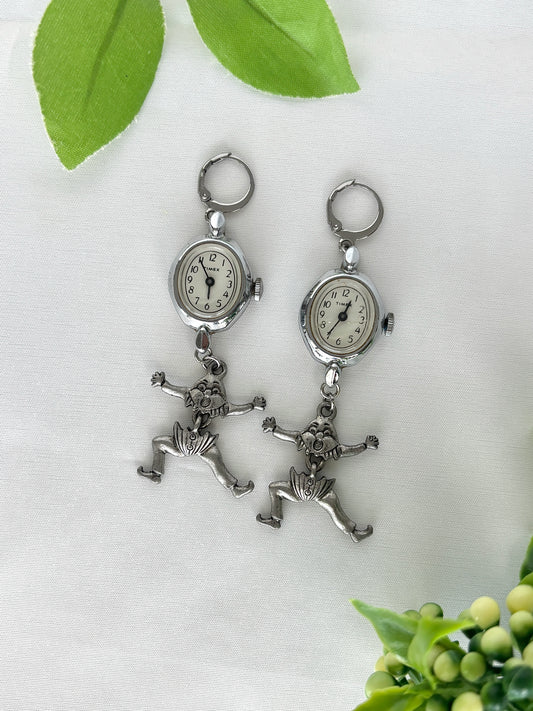 "Bad Egg" Watch Earrings