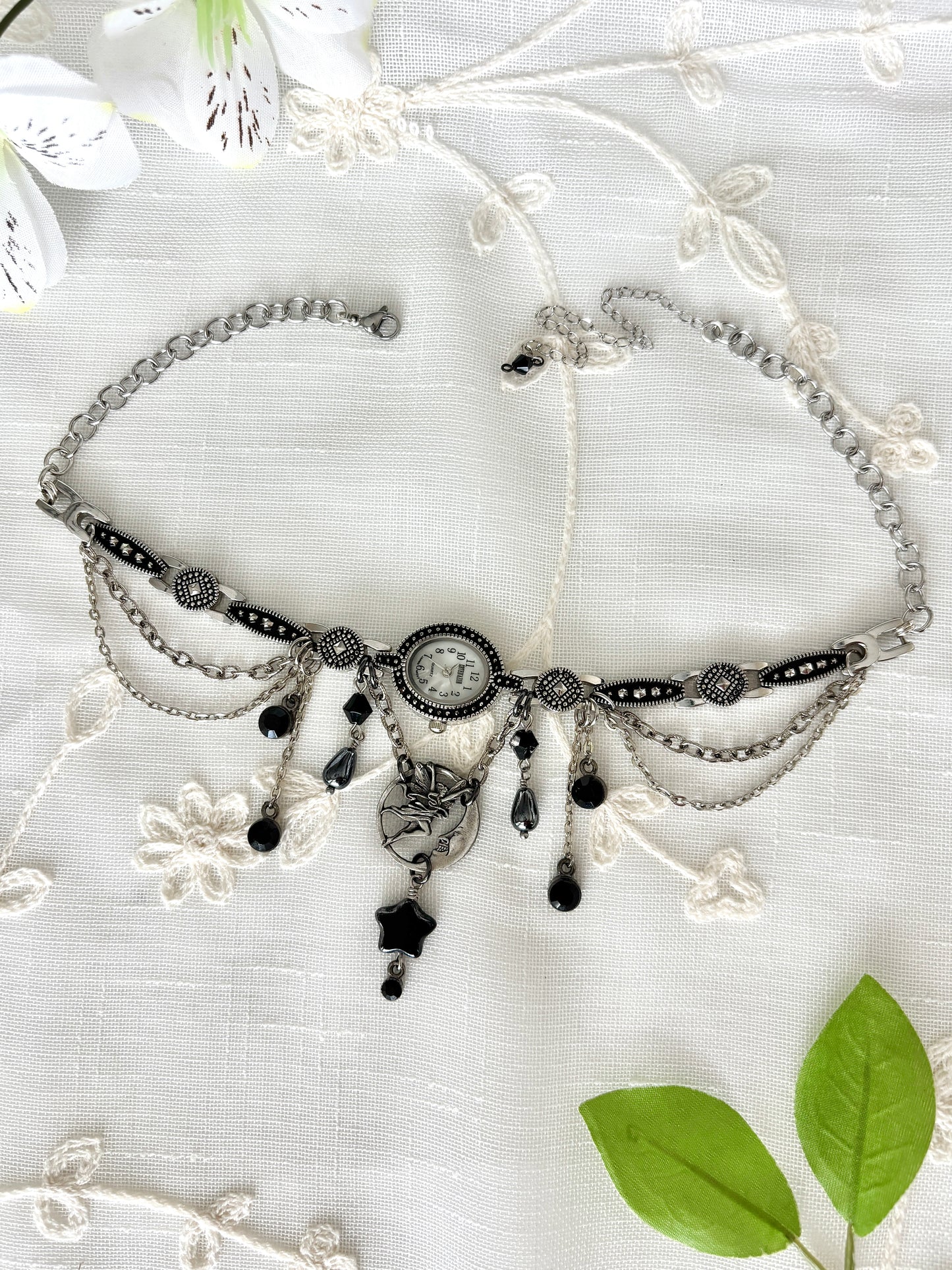 "Nocturnal Creatures" Watch Necklace
