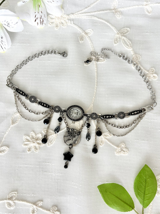 "Nocturnal Creatures" Watch Necklace