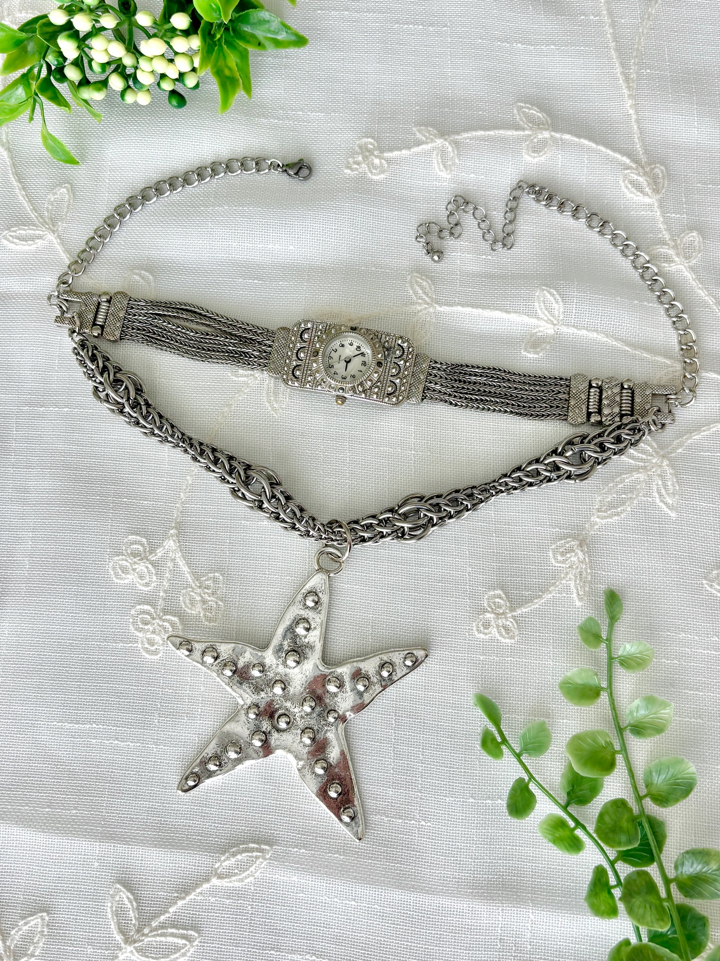 "Star-e At Me" Watch Necklace