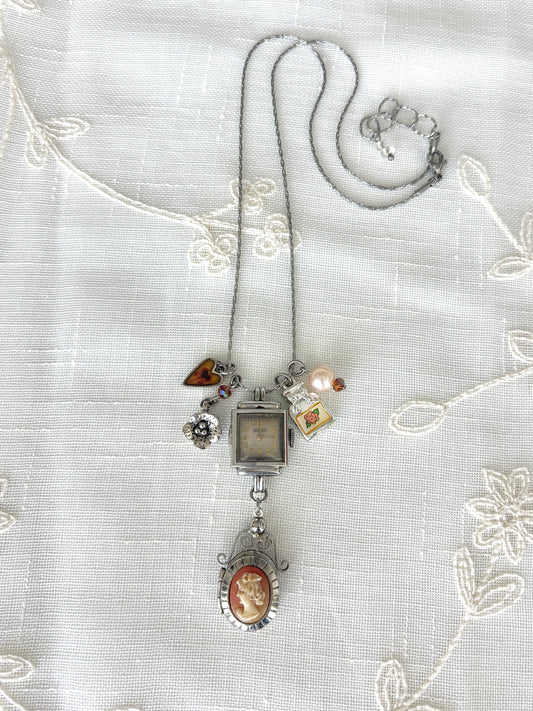 Silver Imperial - Watch Charm Necklace