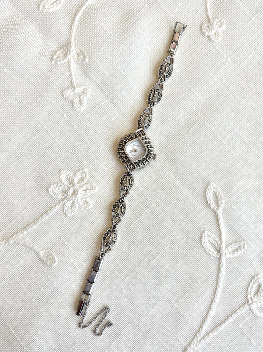 Futura Marcasite Art Deco Style Watch