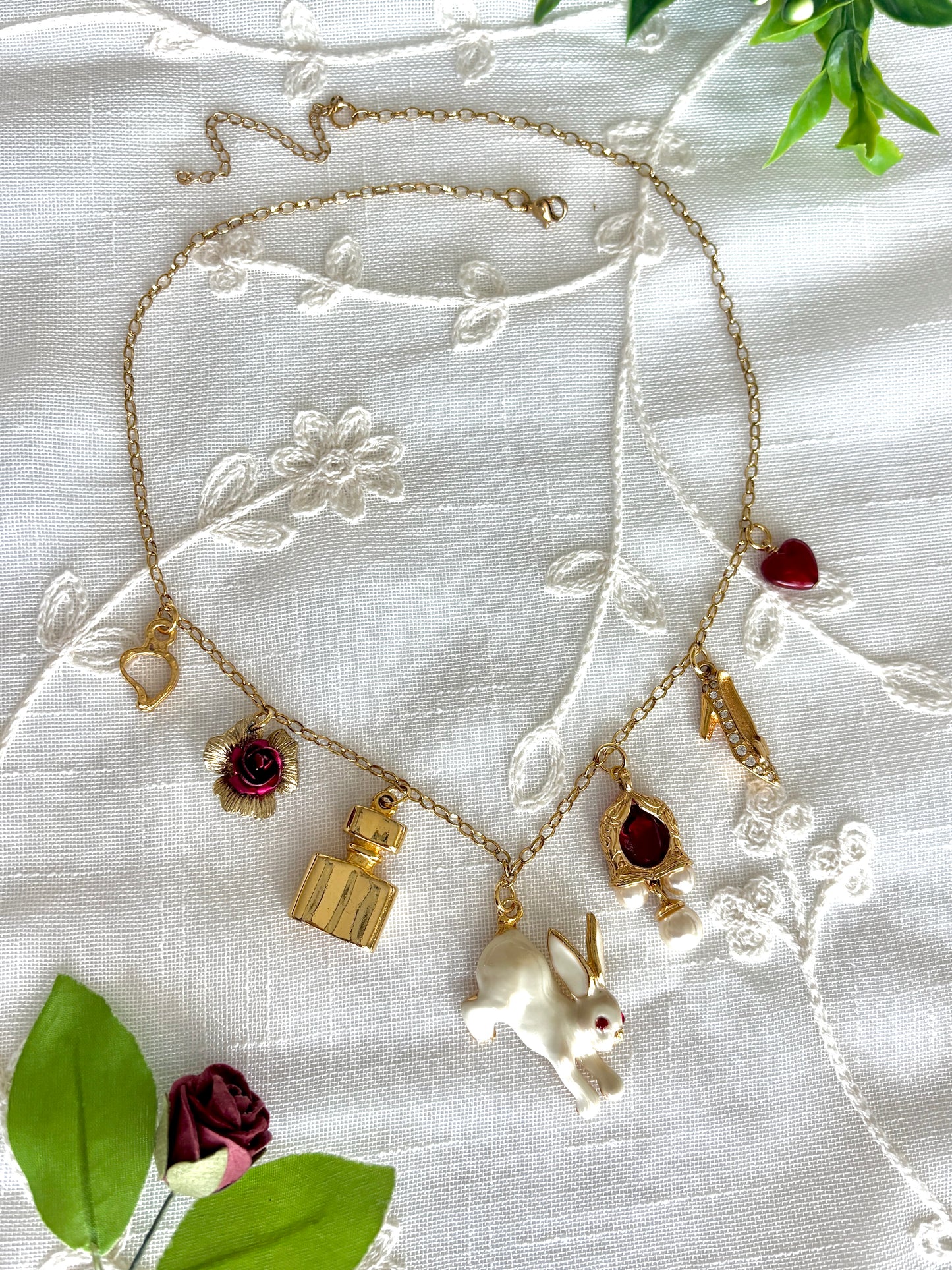 “Rabbit Hole (Right Shoe)” Charm Necklace