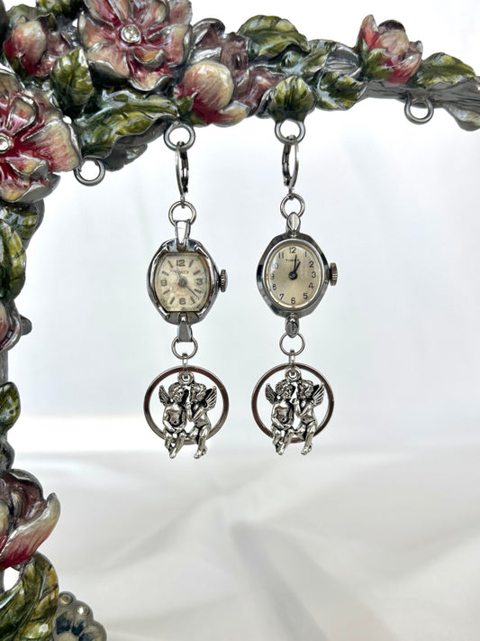 "Between Us" Watch Earrings