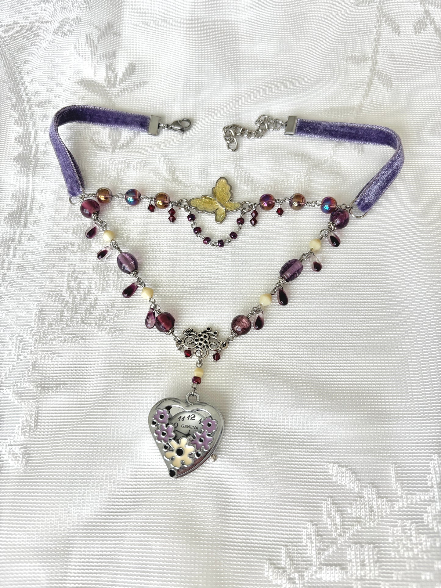 “Vio-Let Me Be” Watch Necklace