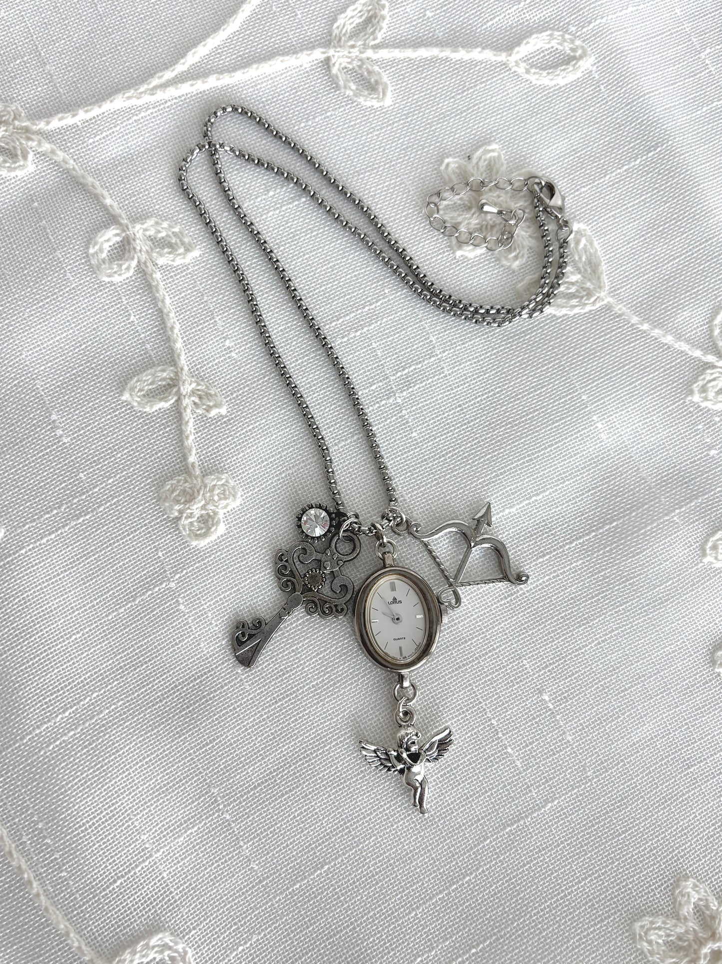 Silver Lorus - Watch Charm Necklace