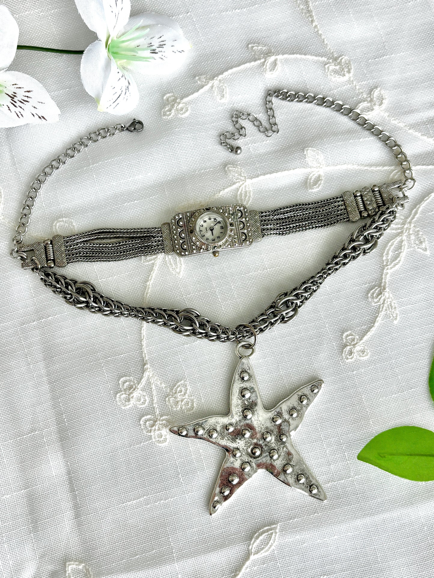 "Star-e At Me" Watch Necklace