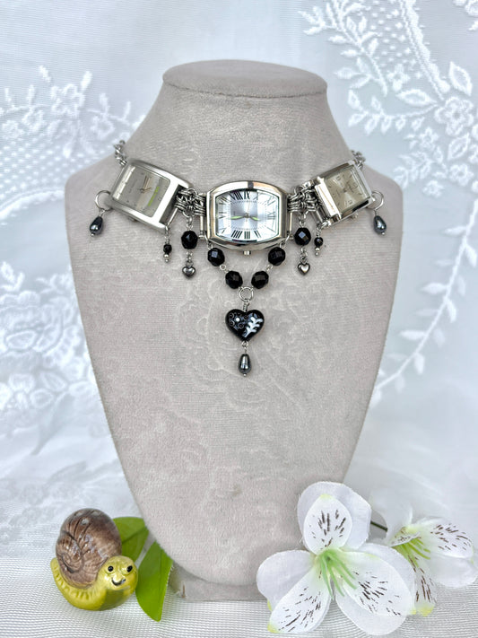 "All Wound Up” Watch Necklace