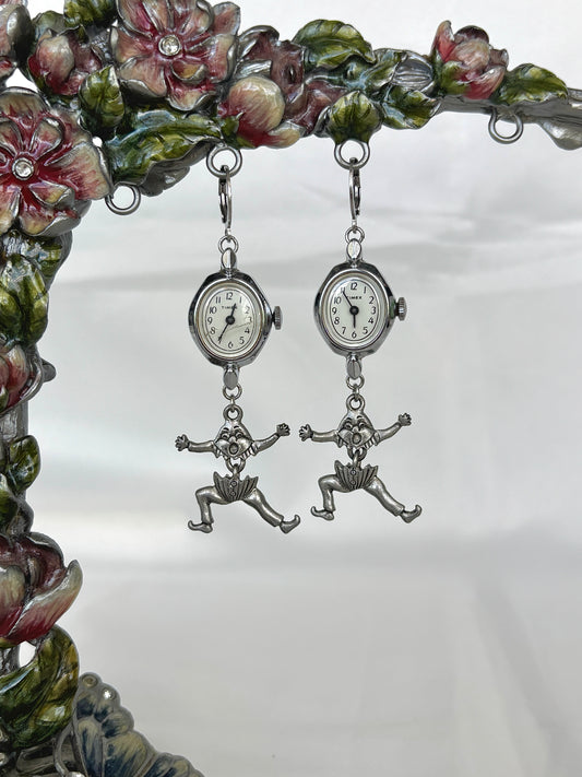 "Bad Egg" Watch Earrings