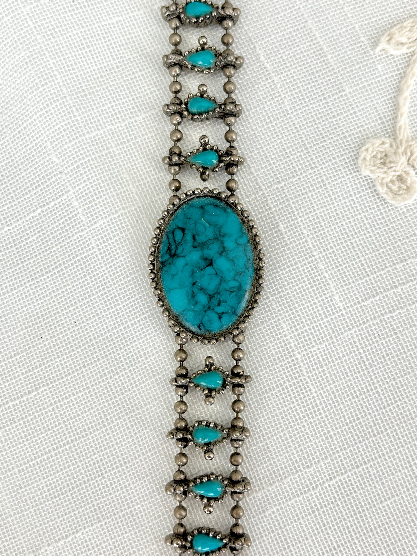 Faux Turquoise Slider Bracelet