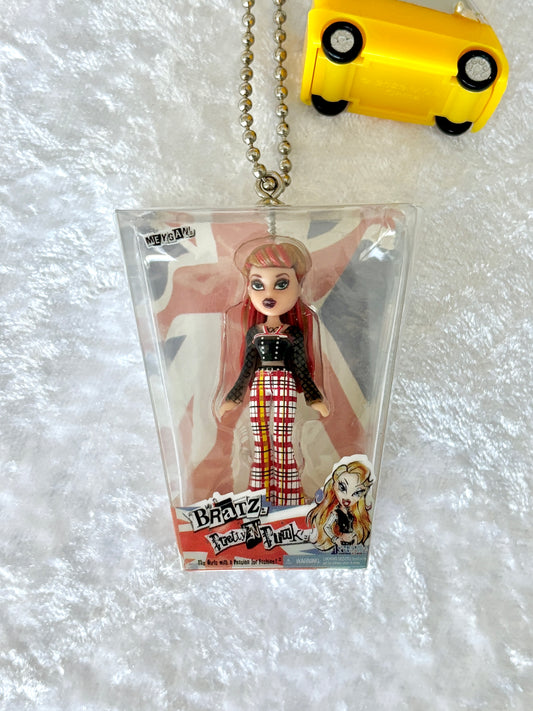 Bratz "Pretty In Punk" Charmed Keychain - Meygan w/ "Tokyo A Go Go" Toy Car