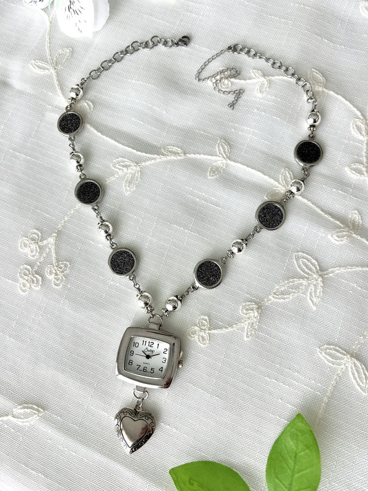 "Chrome Memories" Locket Necklace