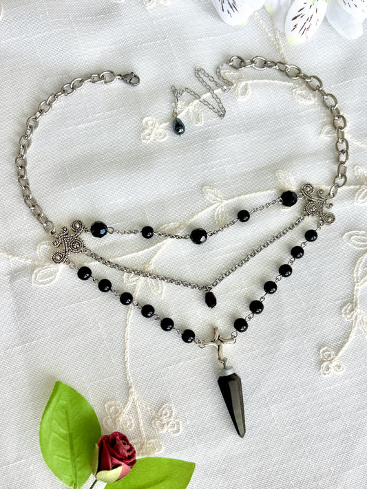 "Coal-escent" Necklace