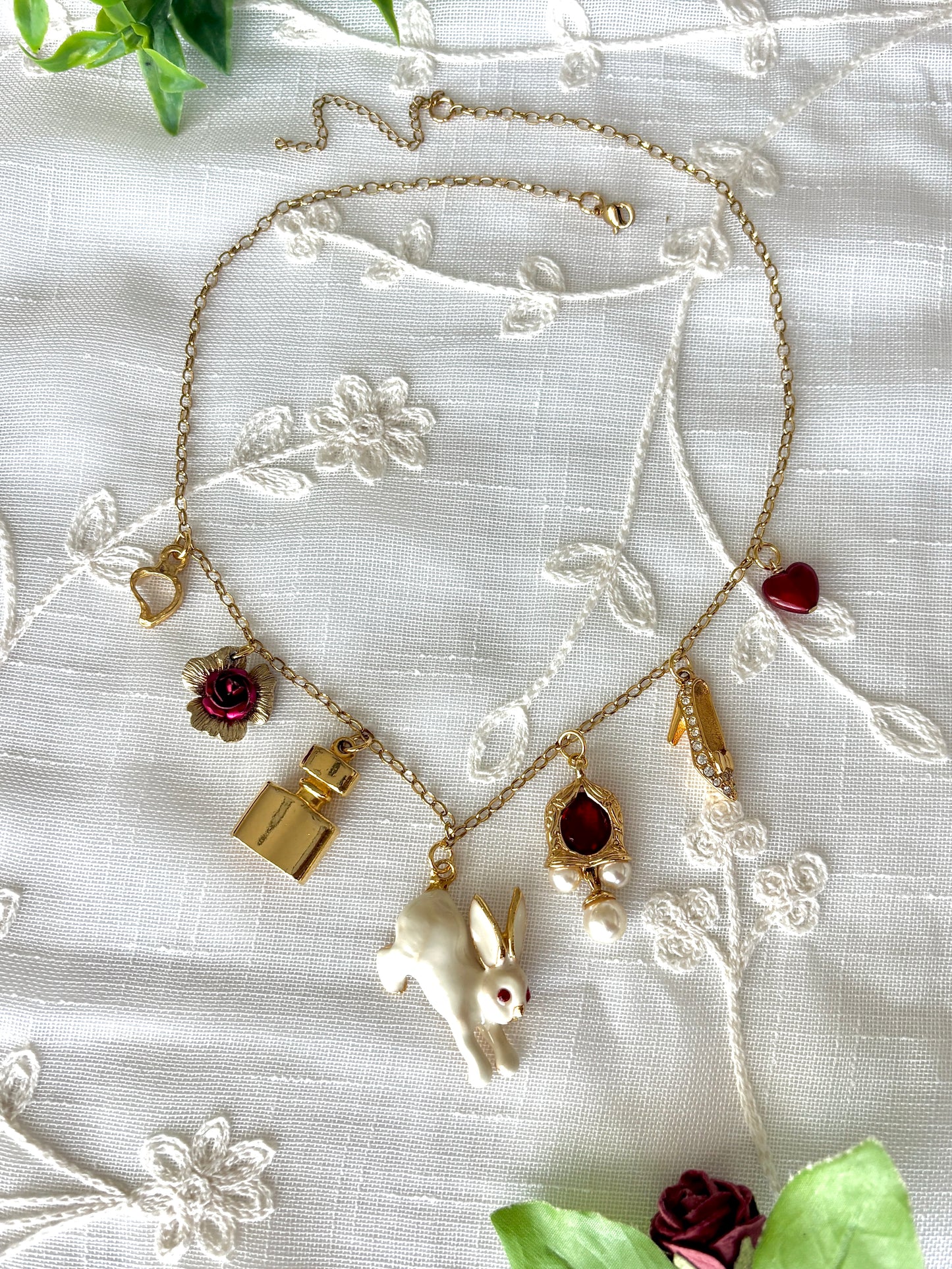 “Rabbit Hole (Right Shoe)” Charm Necklace