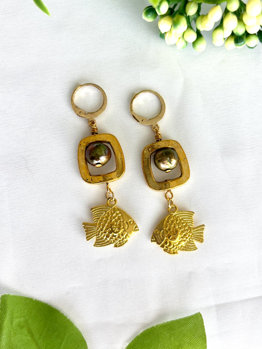 "Flashy Fish" Earrings
