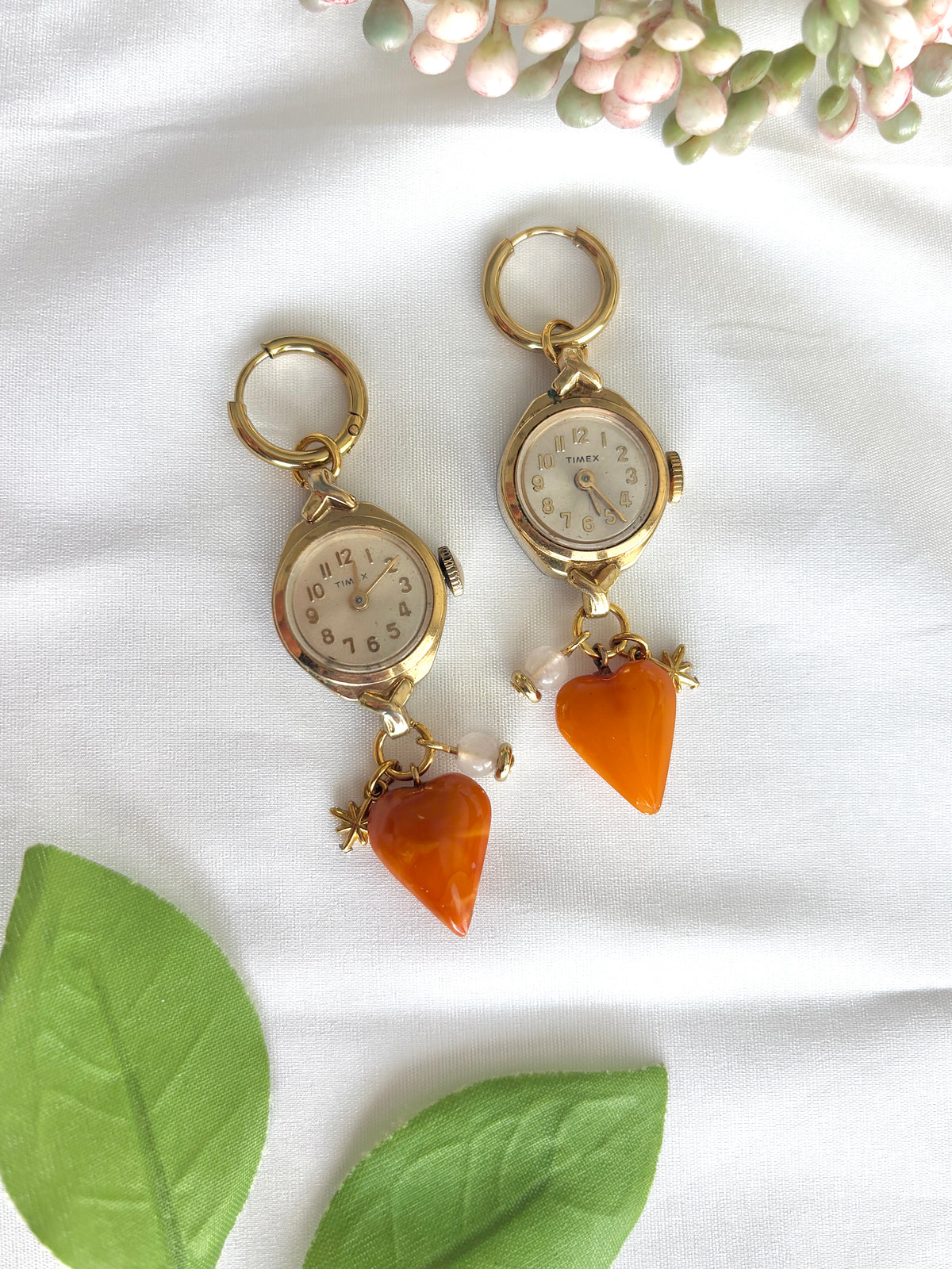"Orange You Glad" Watch Earrings