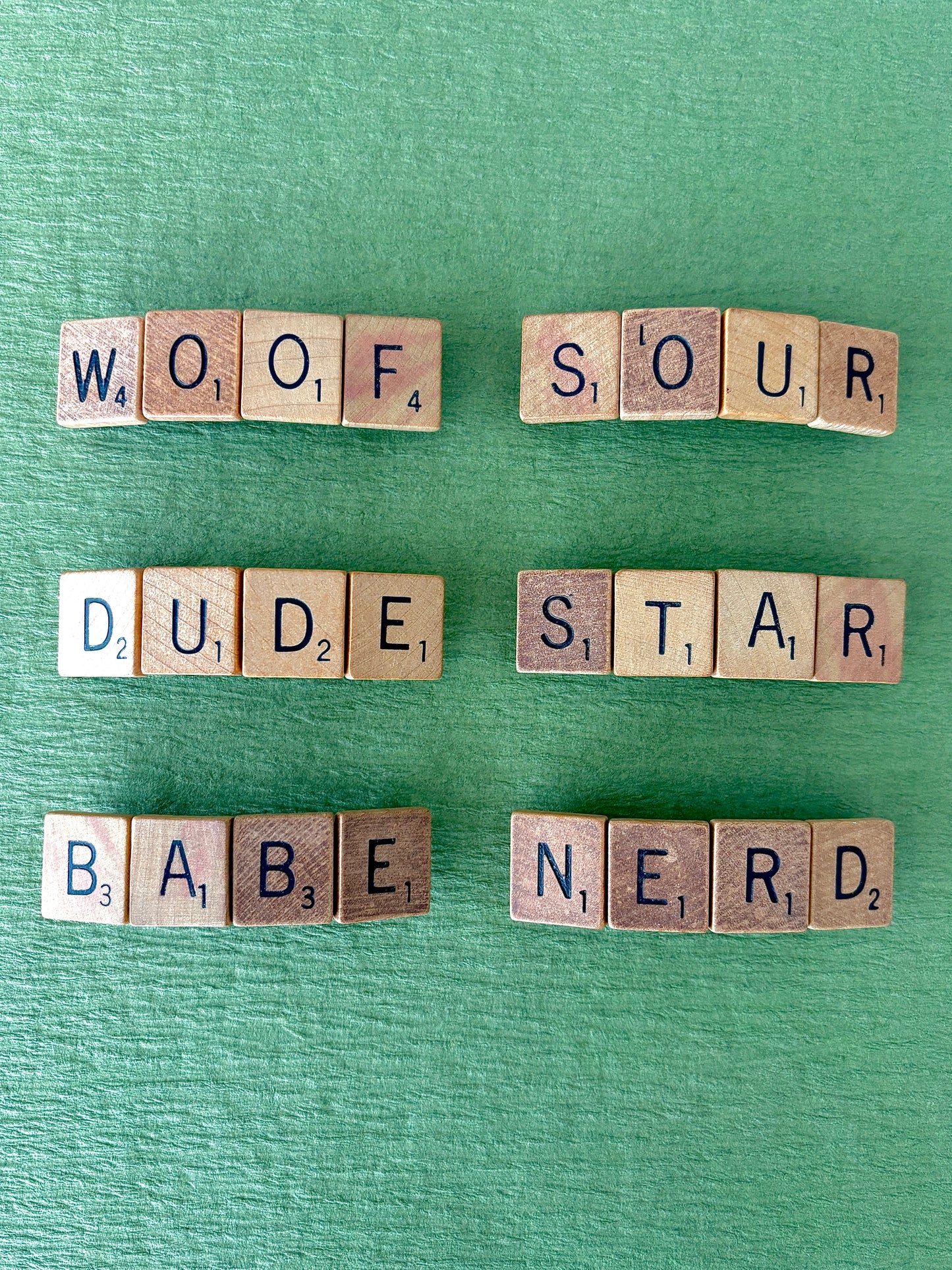 Scrabble Hair Clips