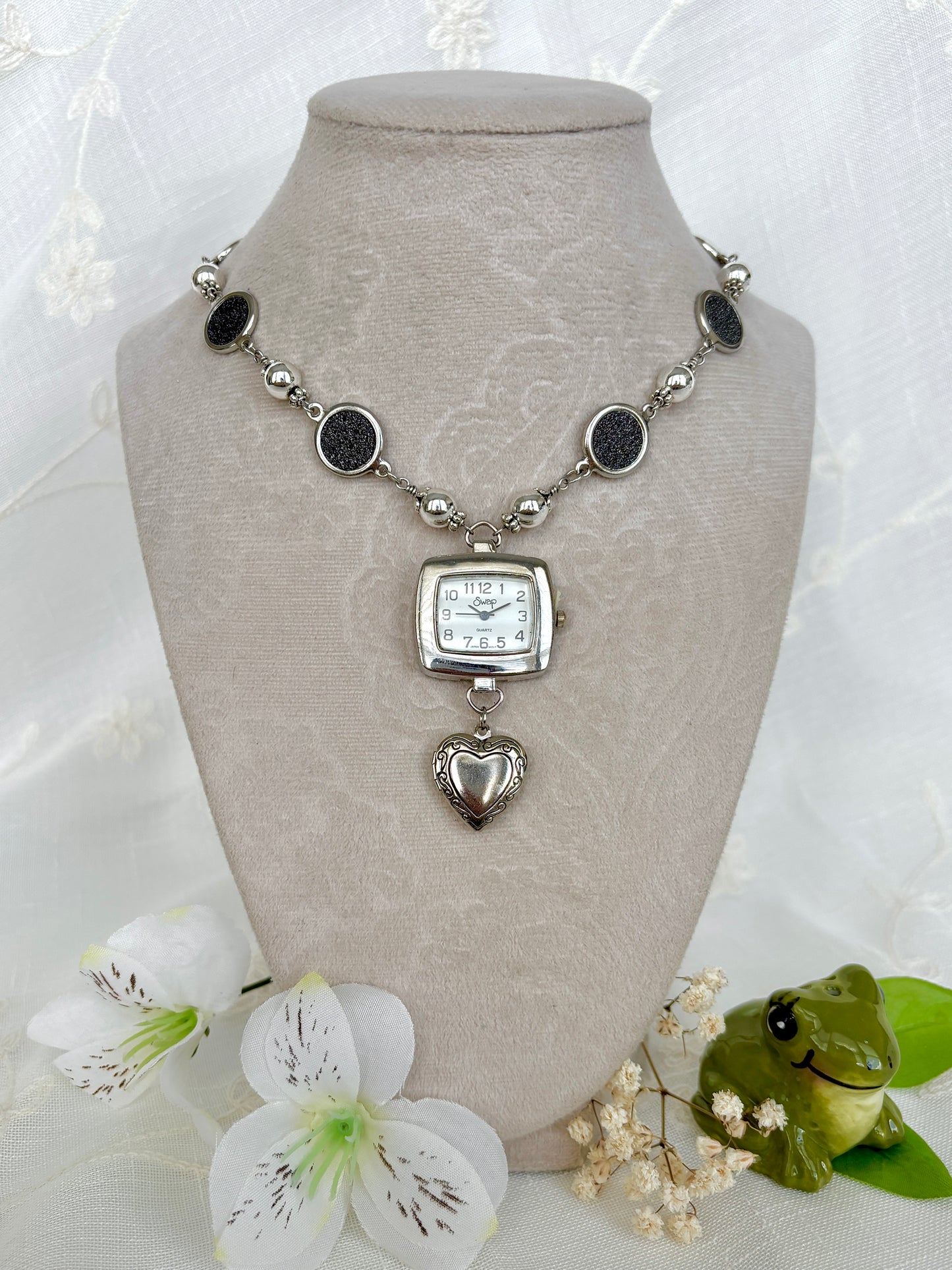 "Chrome Memories" Locket Necklace