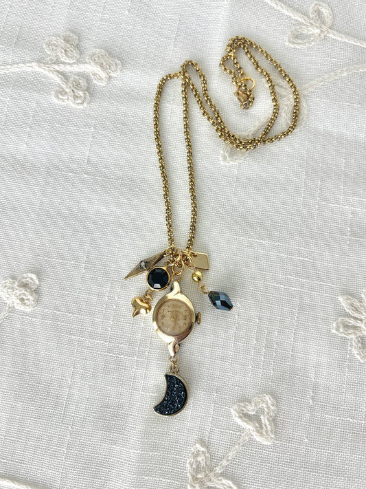 Gold Longines - Watch Charm Necklace