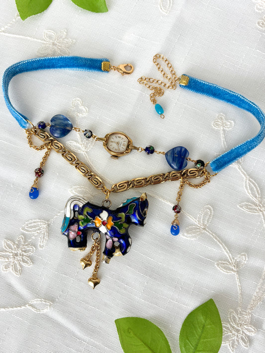 "Carousel Of Life" Watch Necklace