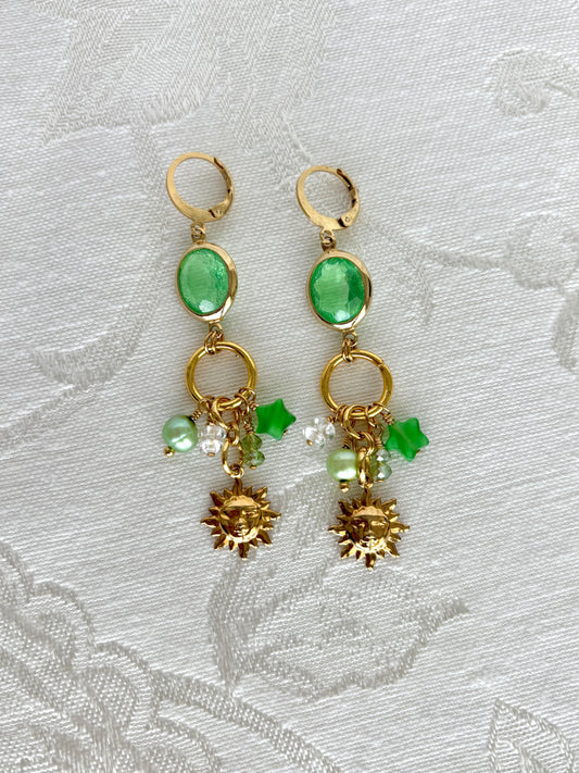 “Solar Sage” Earrings
