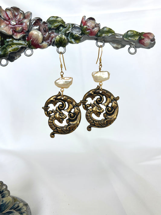 "Haku's Flight" Earrings