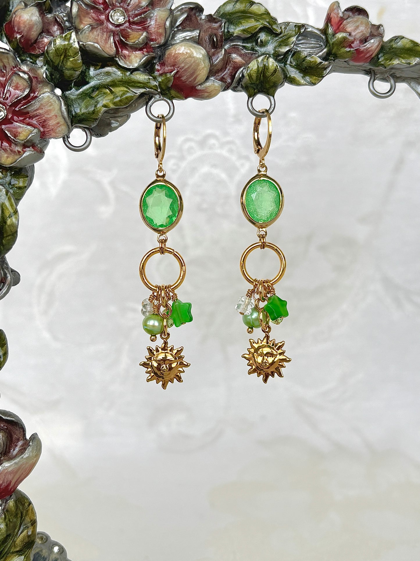 “Solar Sage” Earrings
