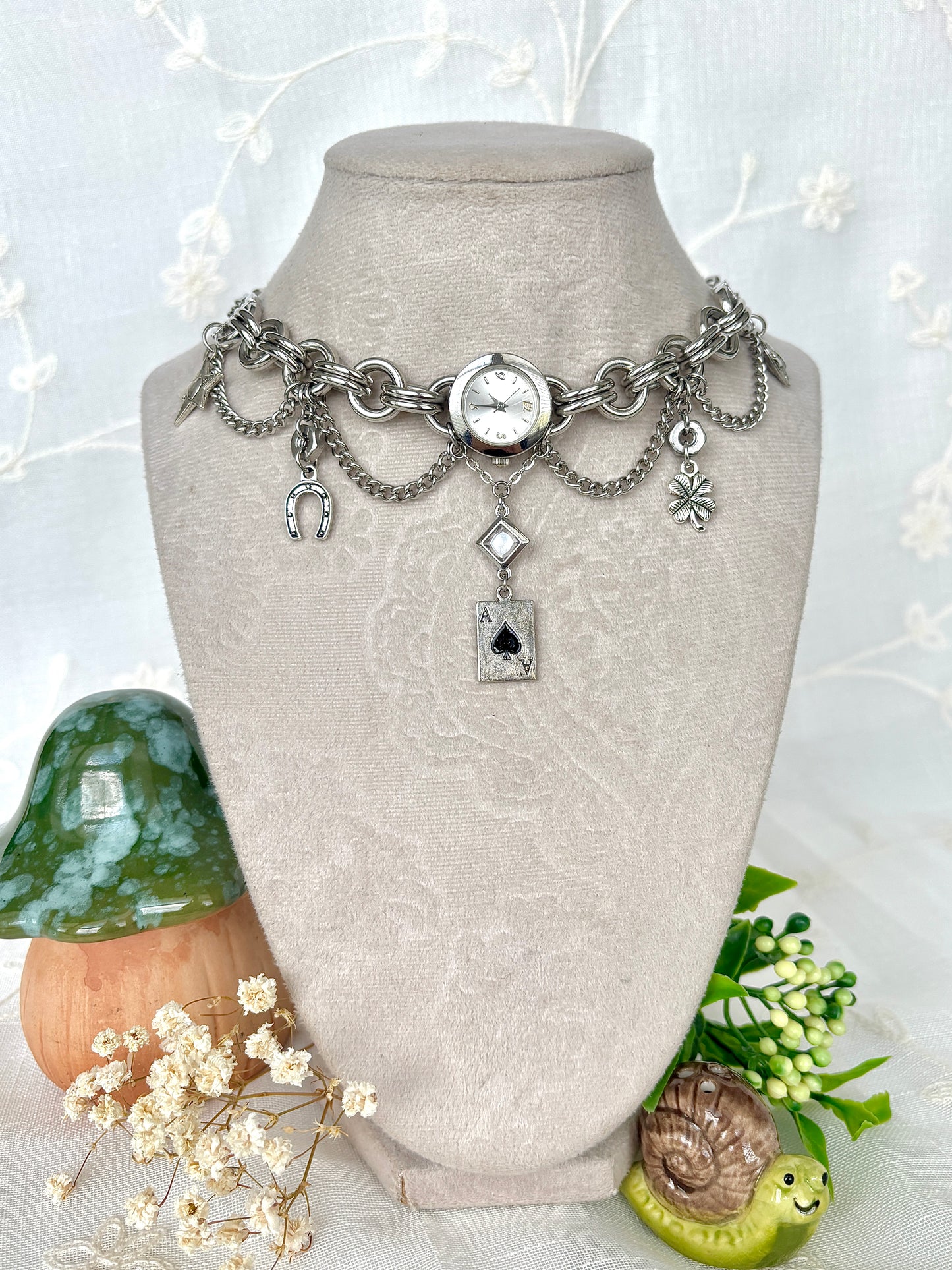 “Lucky Draw" Watch Necklace