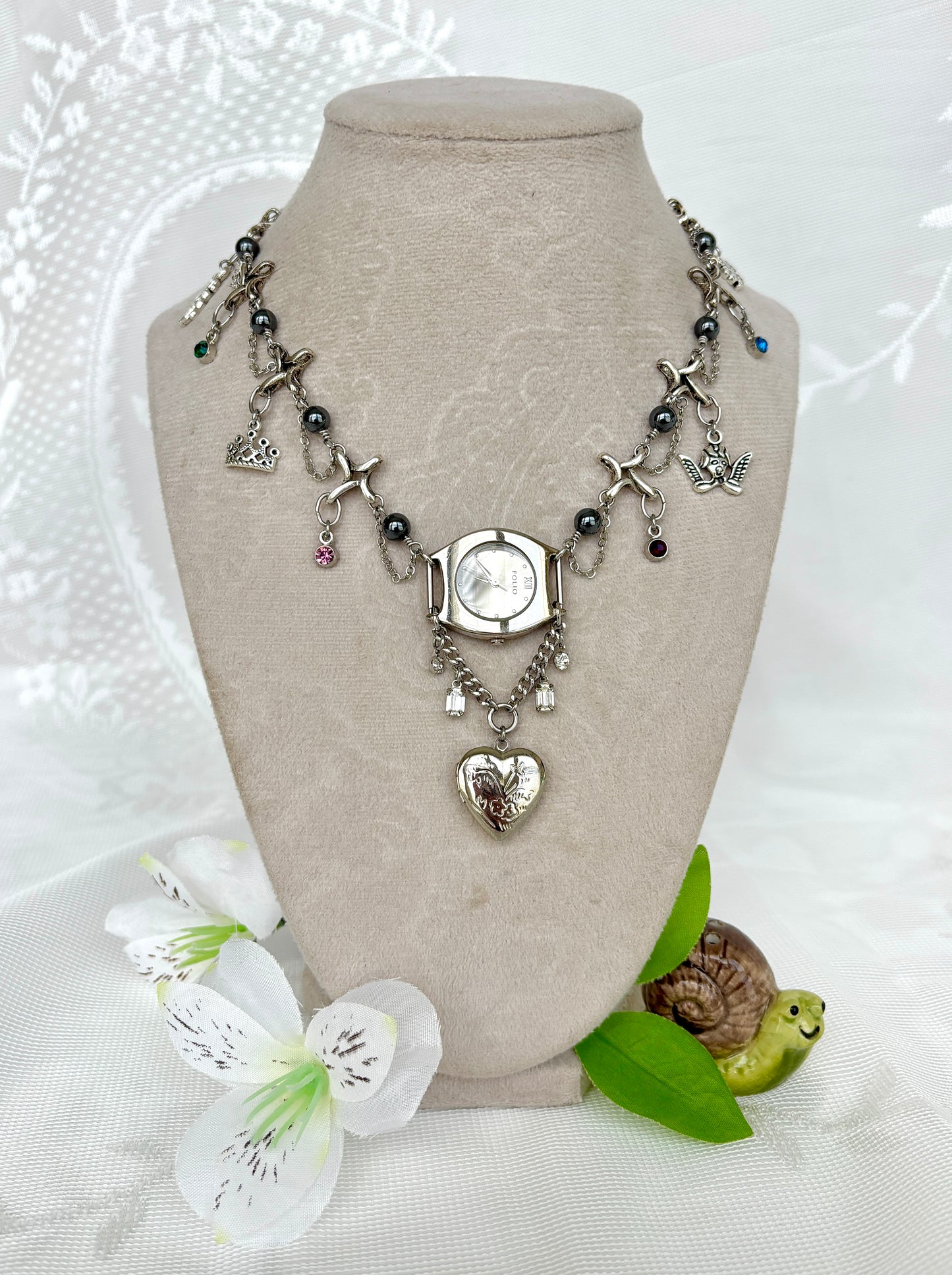 “Charmed To Meet You” Watch Necklace