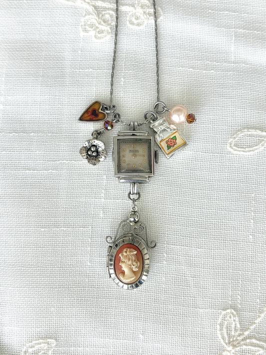 Silver Imperial - Watch Charm Necklace